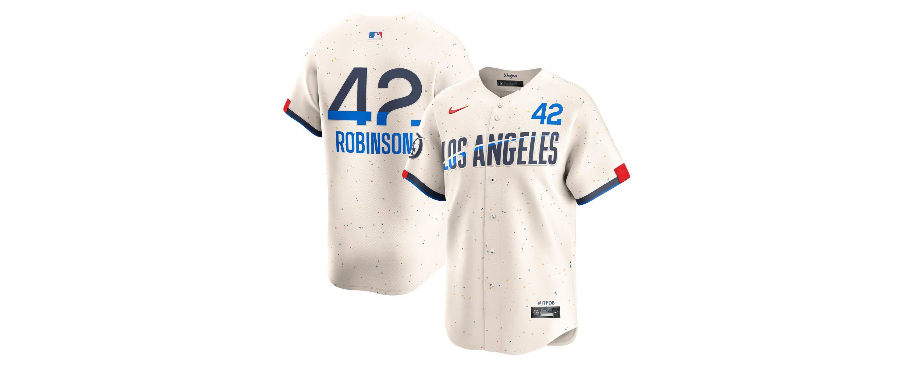 MLB Nike Jackie Robinson Los Angeles Dodgers City Connect Limited Player Jersey