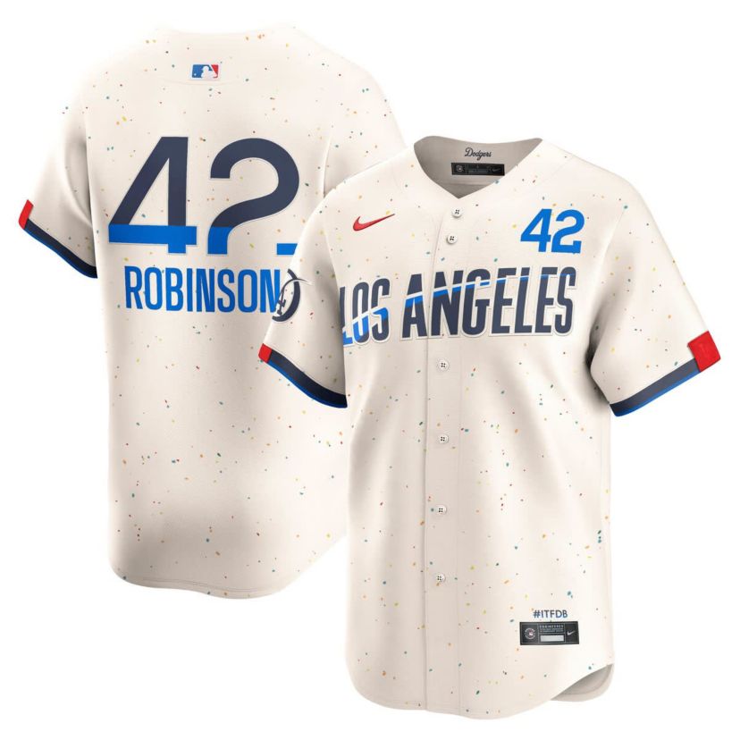 MLB Nike Jackie Robinson Los Angeles Dodgers City Connect Limited Player Jersey