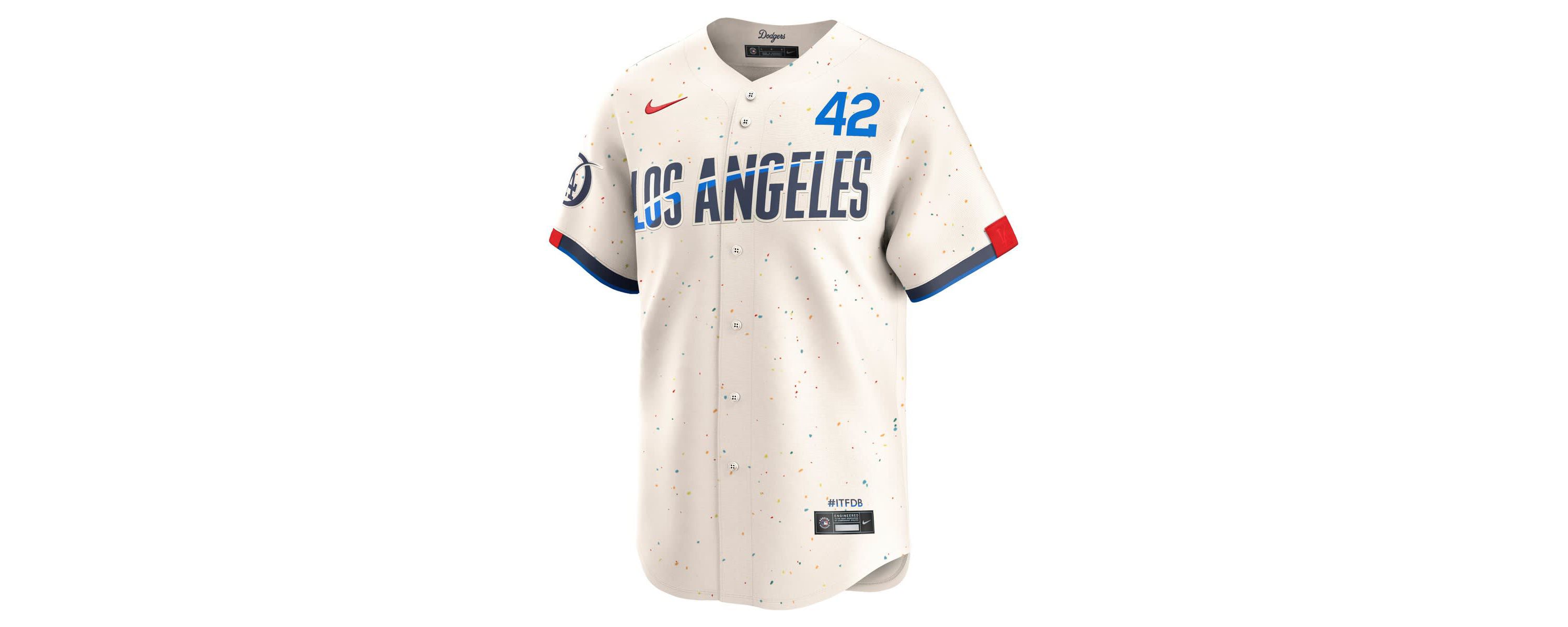 MLB Nike Jackie Robinson Los Angeles Dodgers City Connect Limited Player Jersey