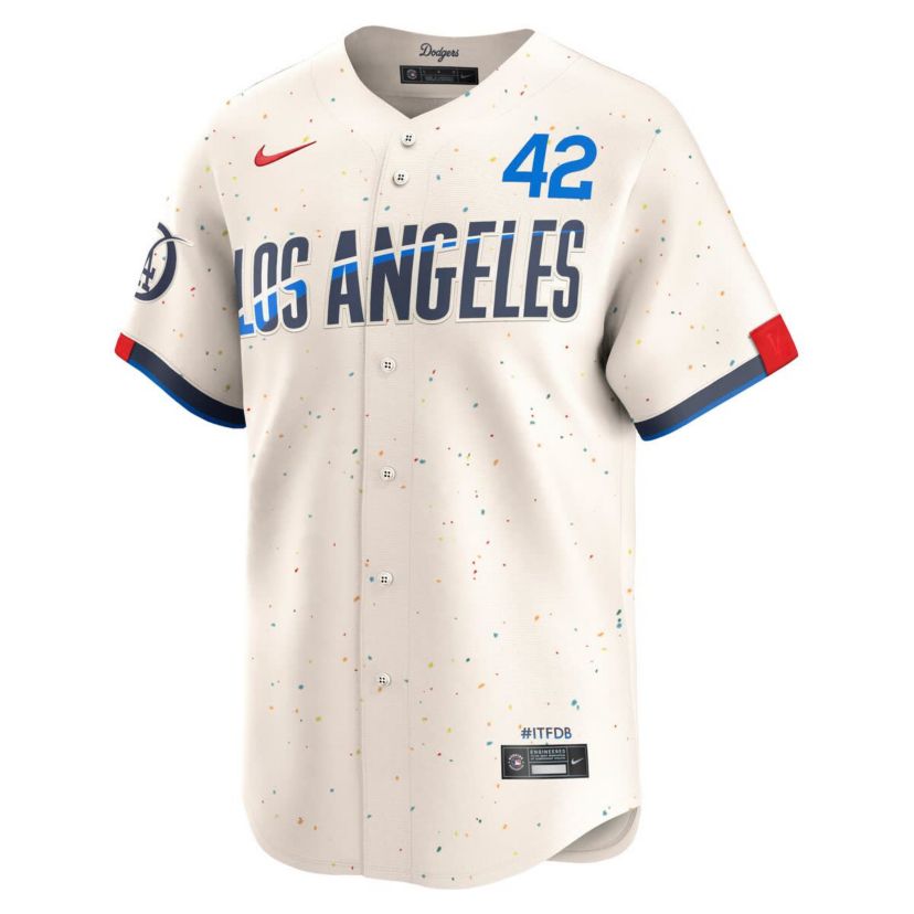 MLB Nike Jackie Robinson Los Angeles Dodgers City Connect Limited Player Jersey