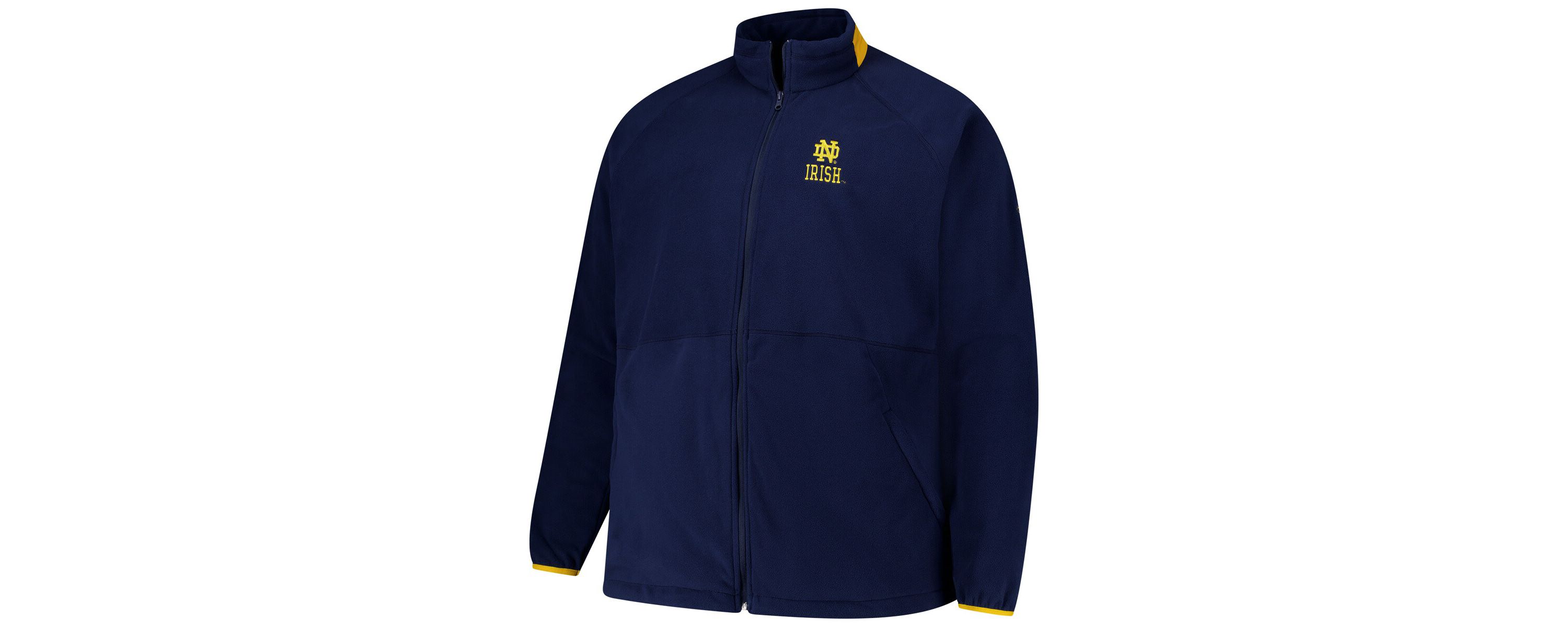 NCAA Notre Dame Fighting Irish Big & Tall Flanker™ IV Fleece Raglan Full-Zip Jacket