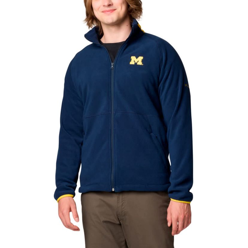 NCAA Michigan Wolverines Big & Tall Flanker™ IV Fleece Raglan Full-Zip Jacket