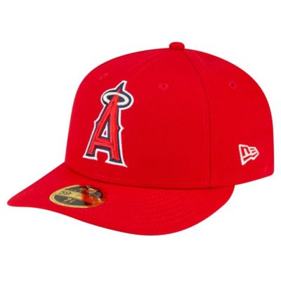 New Era Men's MLB Los Angeles Angels Game Authentic Collection On-Field Low 59FIFTY Fitted Hat, Red, 7 5/8