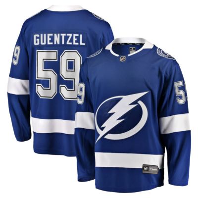 Men's NHL Fanatics Jake Guentzel Tampa Bay Lightning Home Premier Breakaway Player Jersey, Blue, Medium