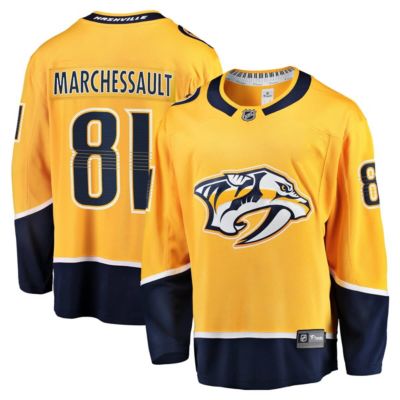 Men's NHL Fanatics Jonathan Marchessault Nashville Predators Home Premier Breakaway Player Jersey, Gold, 5XL