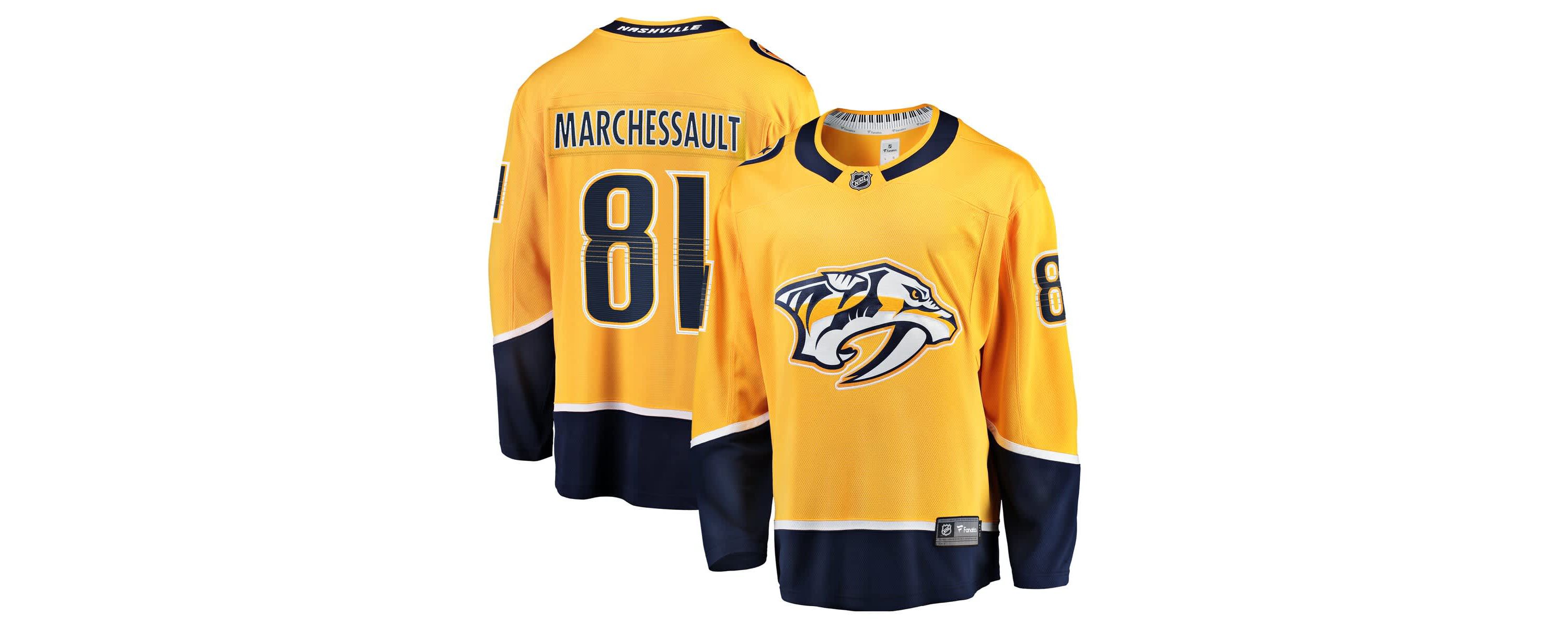 NHL Fanatics Jonathan Marchessault Nashville Predators Home Premier Breakaway Player Jersey