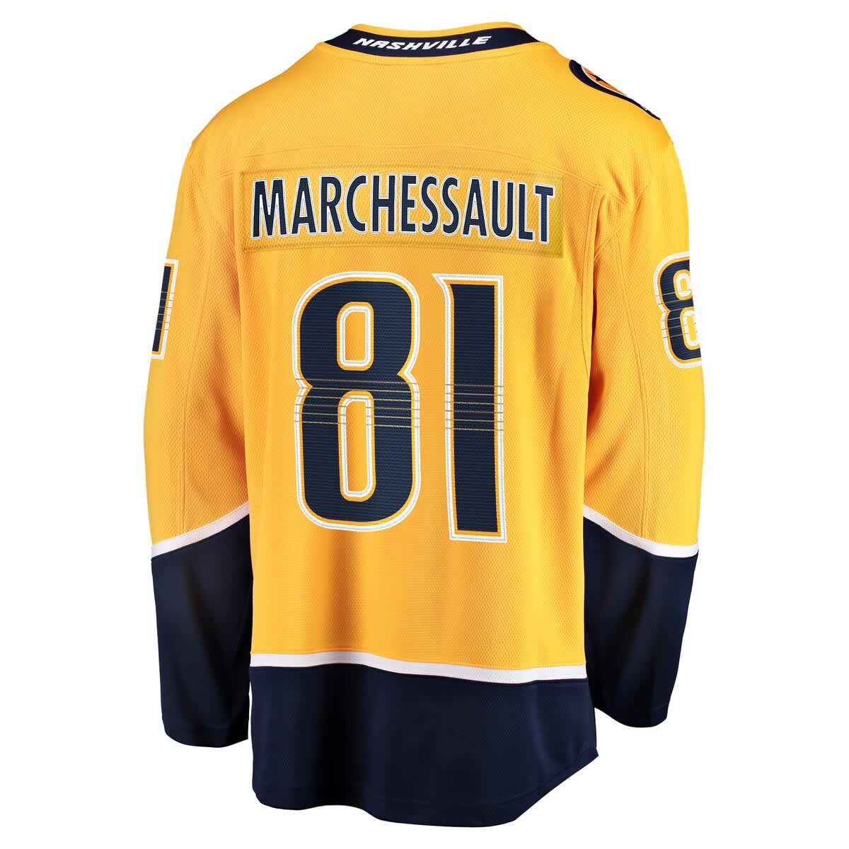 NHL Fanatics Jonathan Marchessault Nashville Predators Home Premier Breakaway Player Jersey