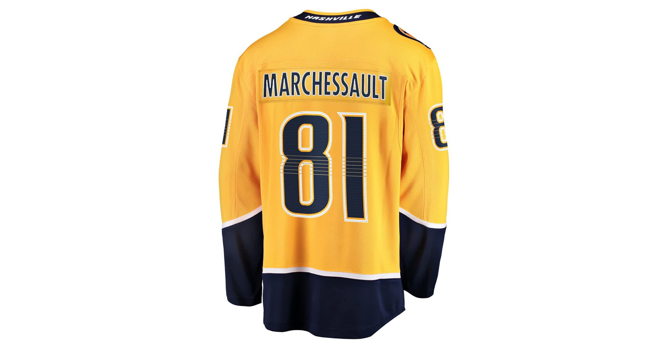 NHL Fanatics Jonathan Marchessault Nashville Predators Home Premier Breakaway Player Jersey