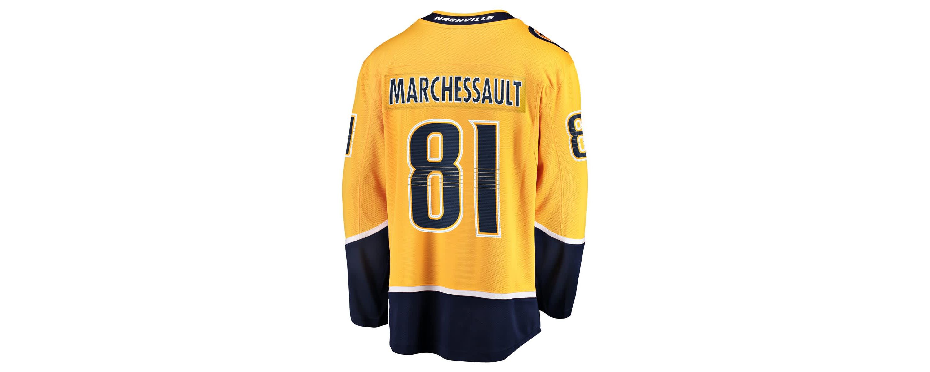 NHL Fanatics Jonathan Marchessault Nashville Predators Home Premier Breakaway Player Jersey