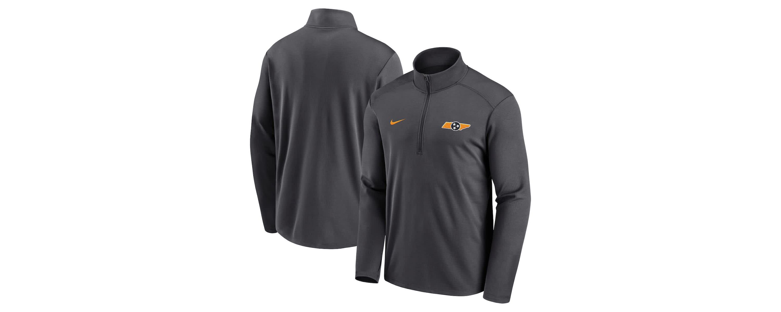 NCAA Nike Tennessee Volunteers Pacer Half-Zip Pullover Top