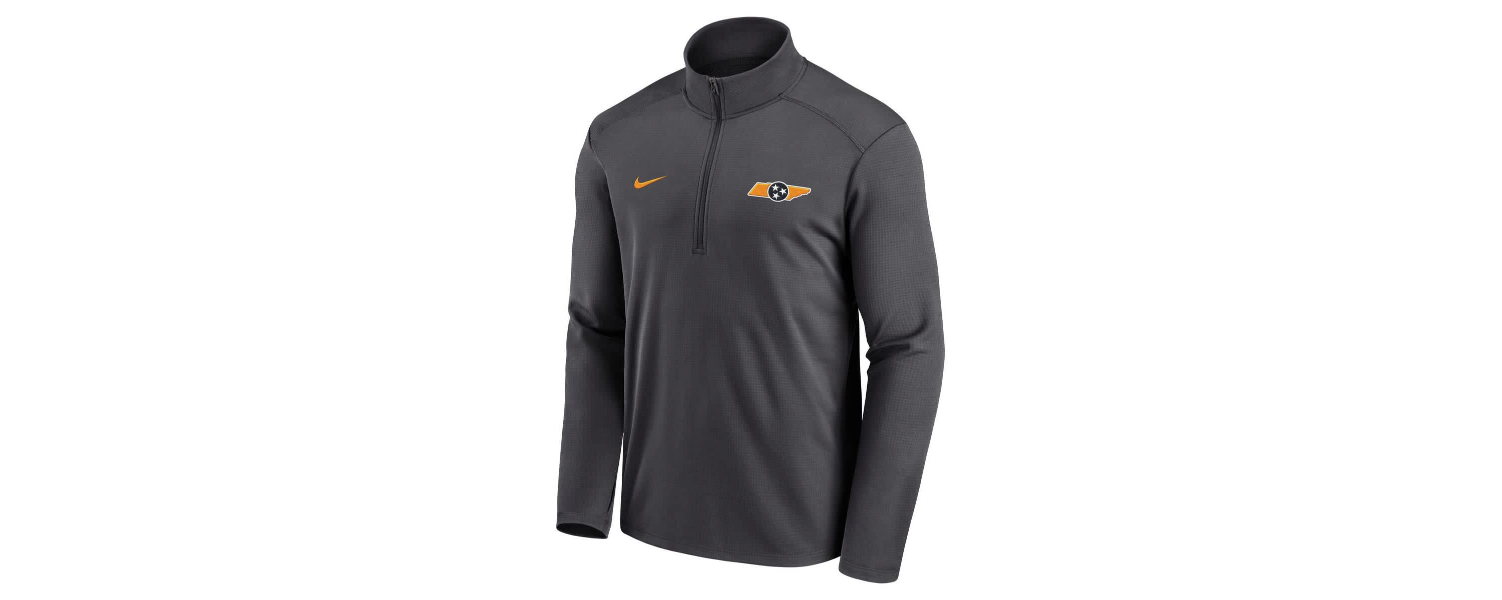 NCAA Nike Tennessee Volunteers Pacer Half-Zip Pullover Top