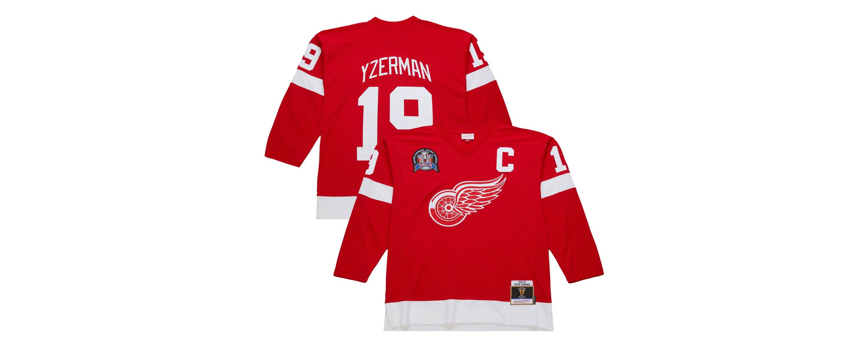 NHL Steve Yzerman Detroit Wings 1996-97 Power Play Jersey