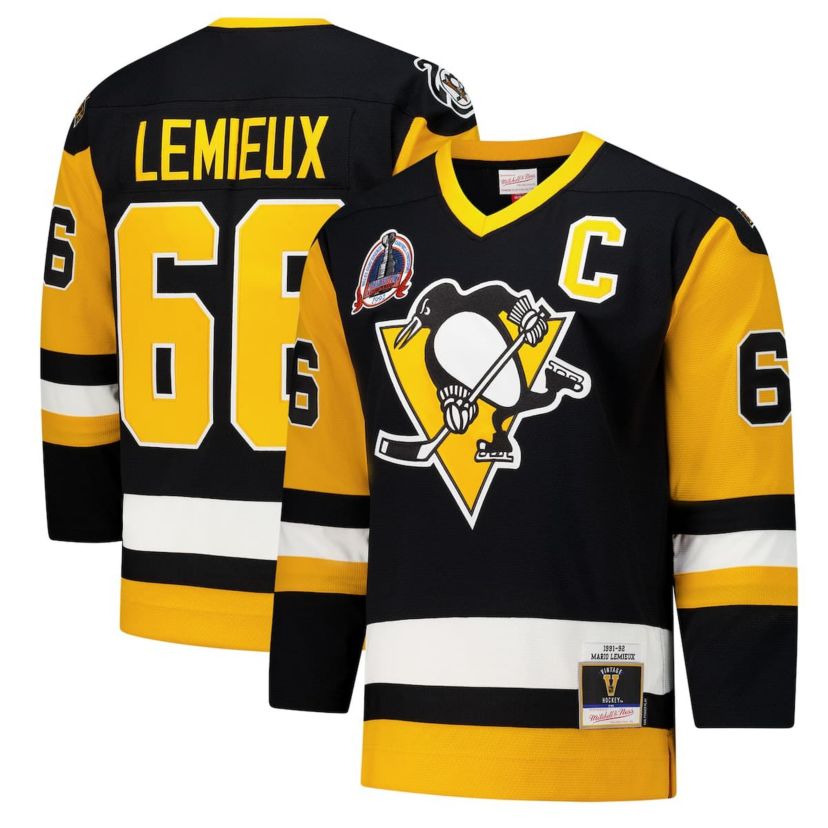 NHL Mario Lemieux Pittsburgh Penguins 1991-92 Power Play Jersey