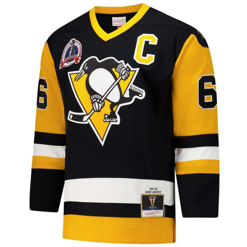 NHL Mario Lemieux Pittsburgh Penguins 1991-92 Power Play Jersey