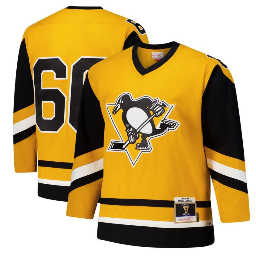 NHL Mario Lemieux Pittsburgh Penguins 1984-85 Power Play Jersey