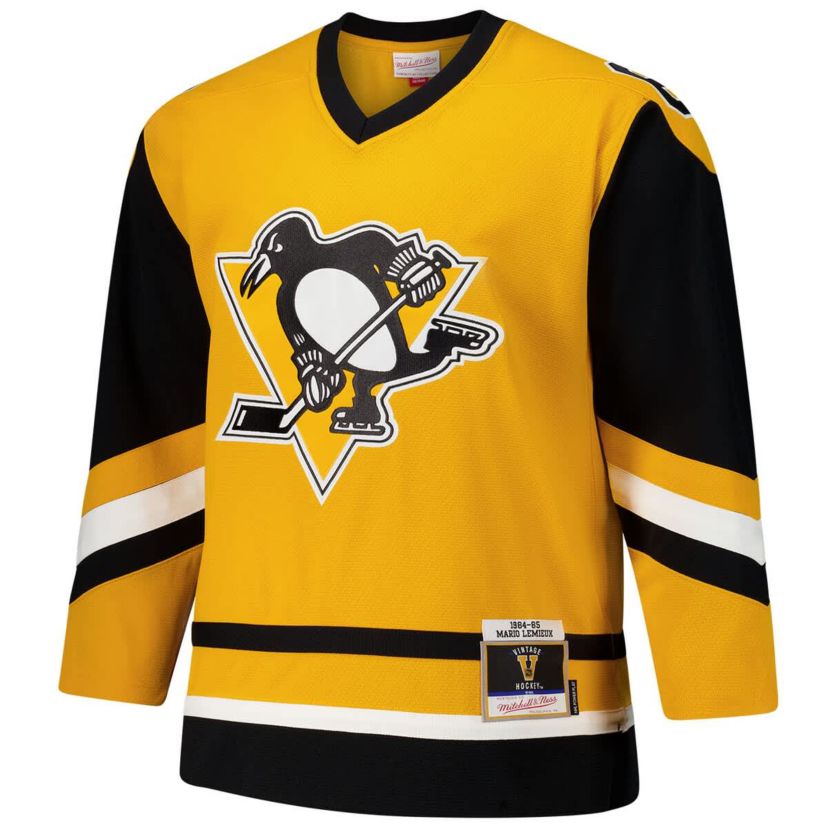 NHL Mario Lemieux Pittsburgh Penguins 1984-85 Power Play Jersey