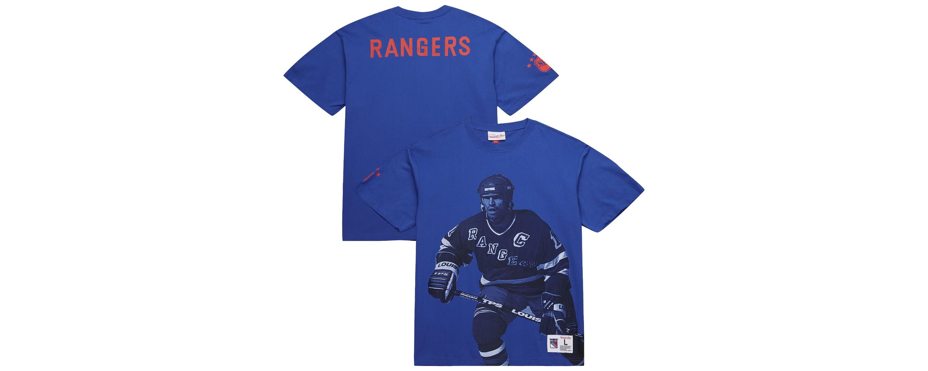 NHL Mark Messier New York Rangers NHL Ultimate Player Vintage Logo T-Shirt