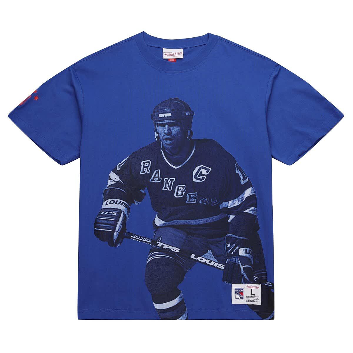 NHL Mark Messier New York Rangers NHL Ultimate Player Vintage Logo T-Shirt