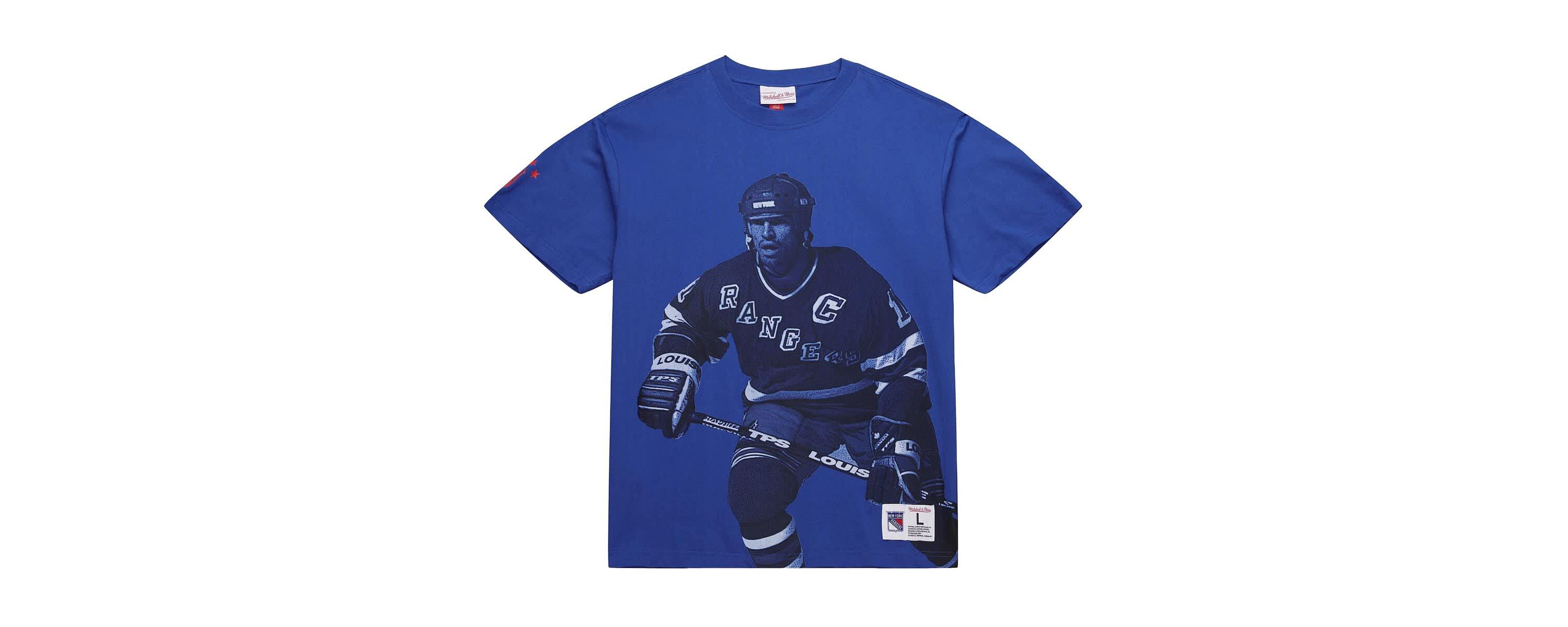 NHL Mark Messier New York Rangers NHL Ultimate Player Vintage Logo T-Shirt