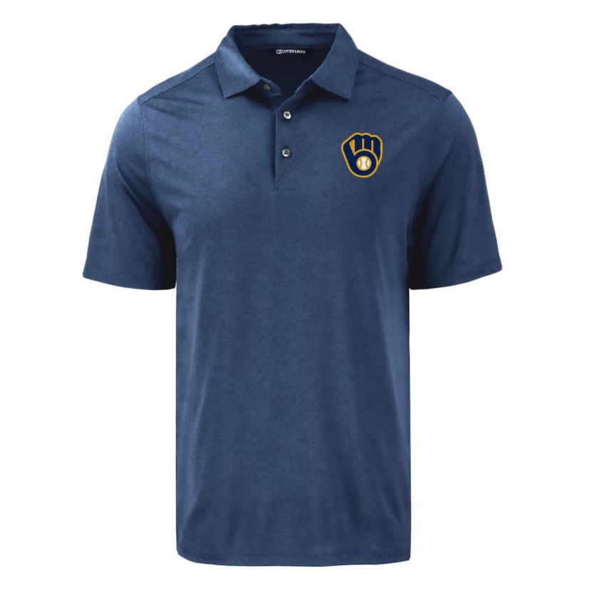 MLB Milwaukee Brewers Coastline Epic Comfort Eco Recycled Polo