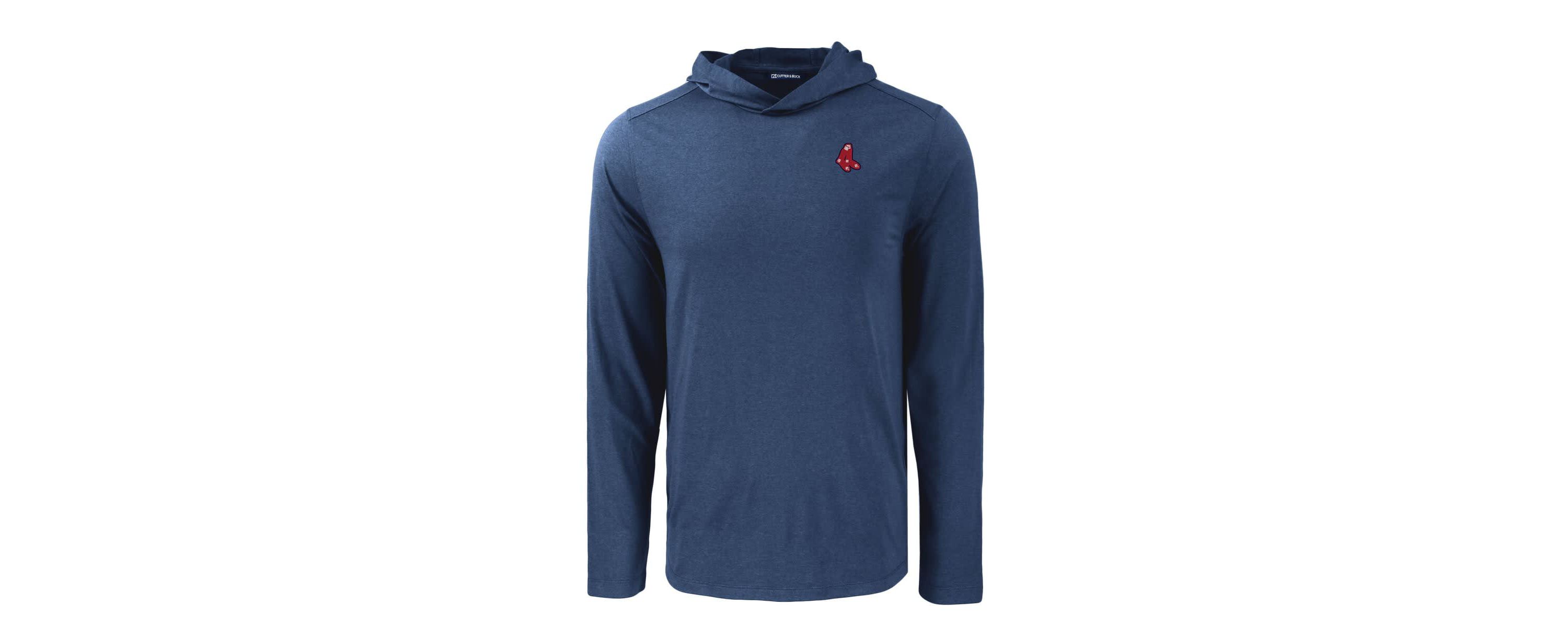 Boston Red Sox MLB Boston Sox Coastline Epic Comfort Recycled Eco Hoodie Long Sleeve T-Shirt