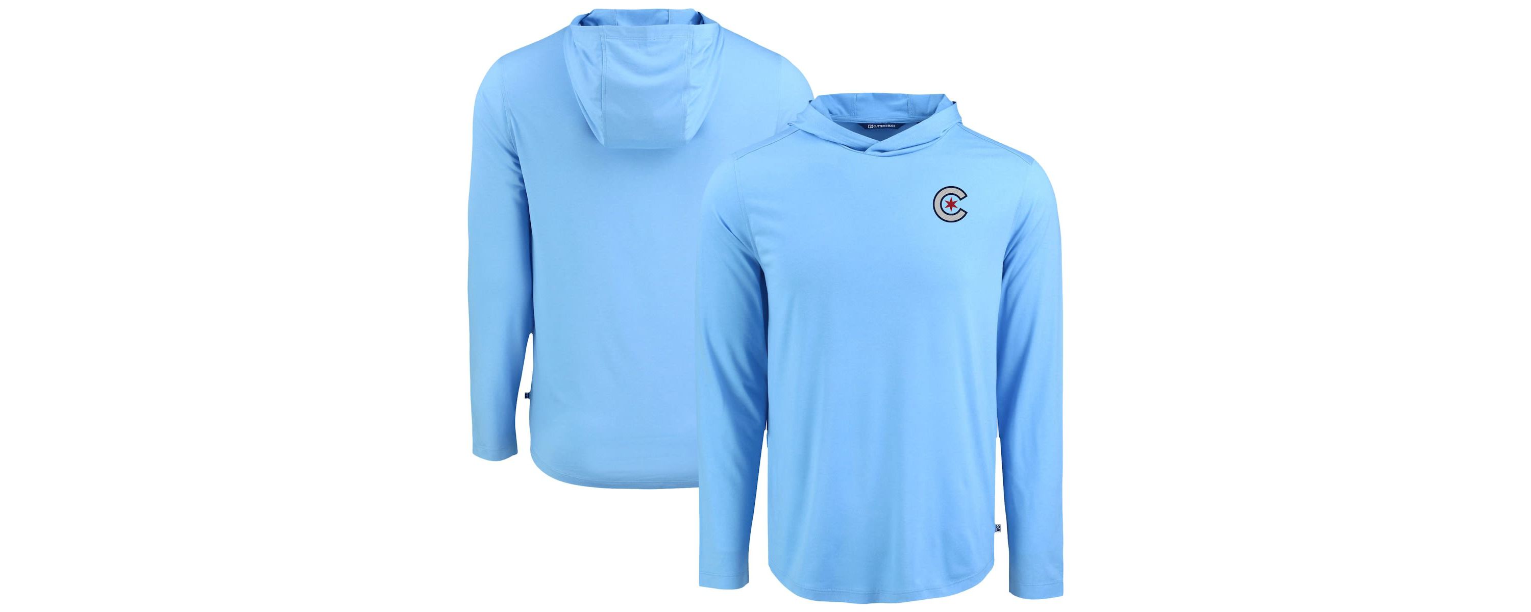 MLB Powder Chicago Cubs Coastline Epic Comfort Recycled Eco Hoodie Long Sleeve T-Shirt
