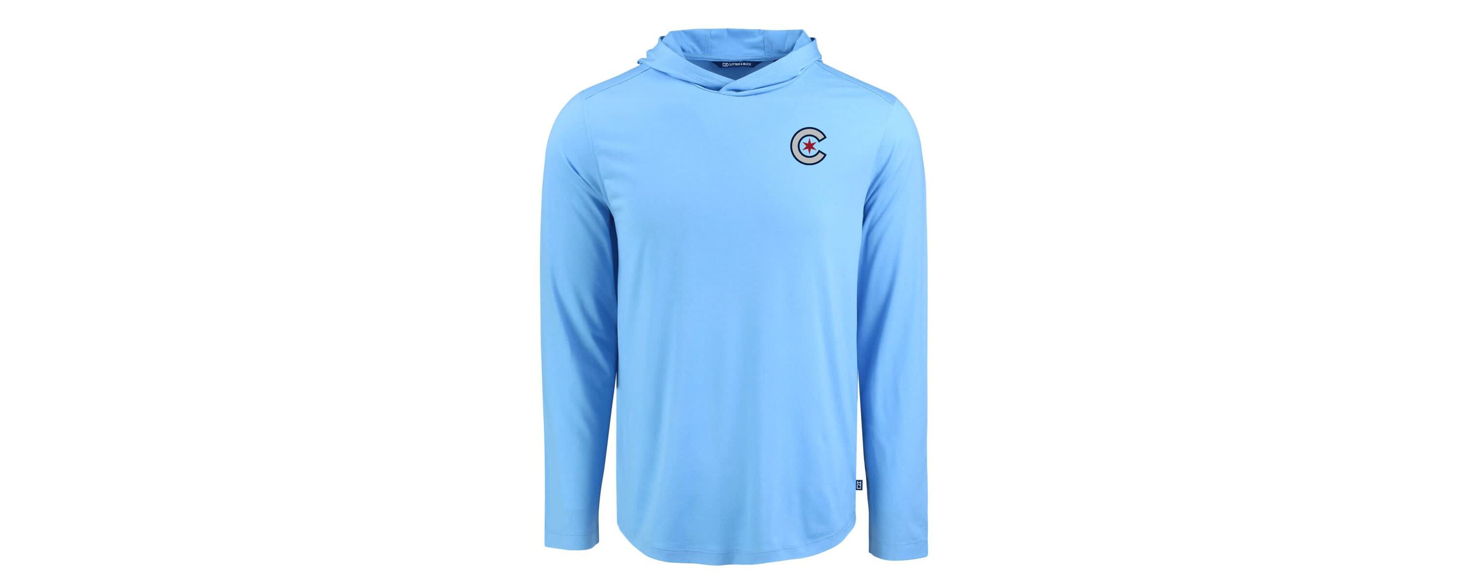 MLB Powder Chicago Cubs Coastline Epic Comfort Recycled Eco Hoodie Long Sleeve T-Shirt