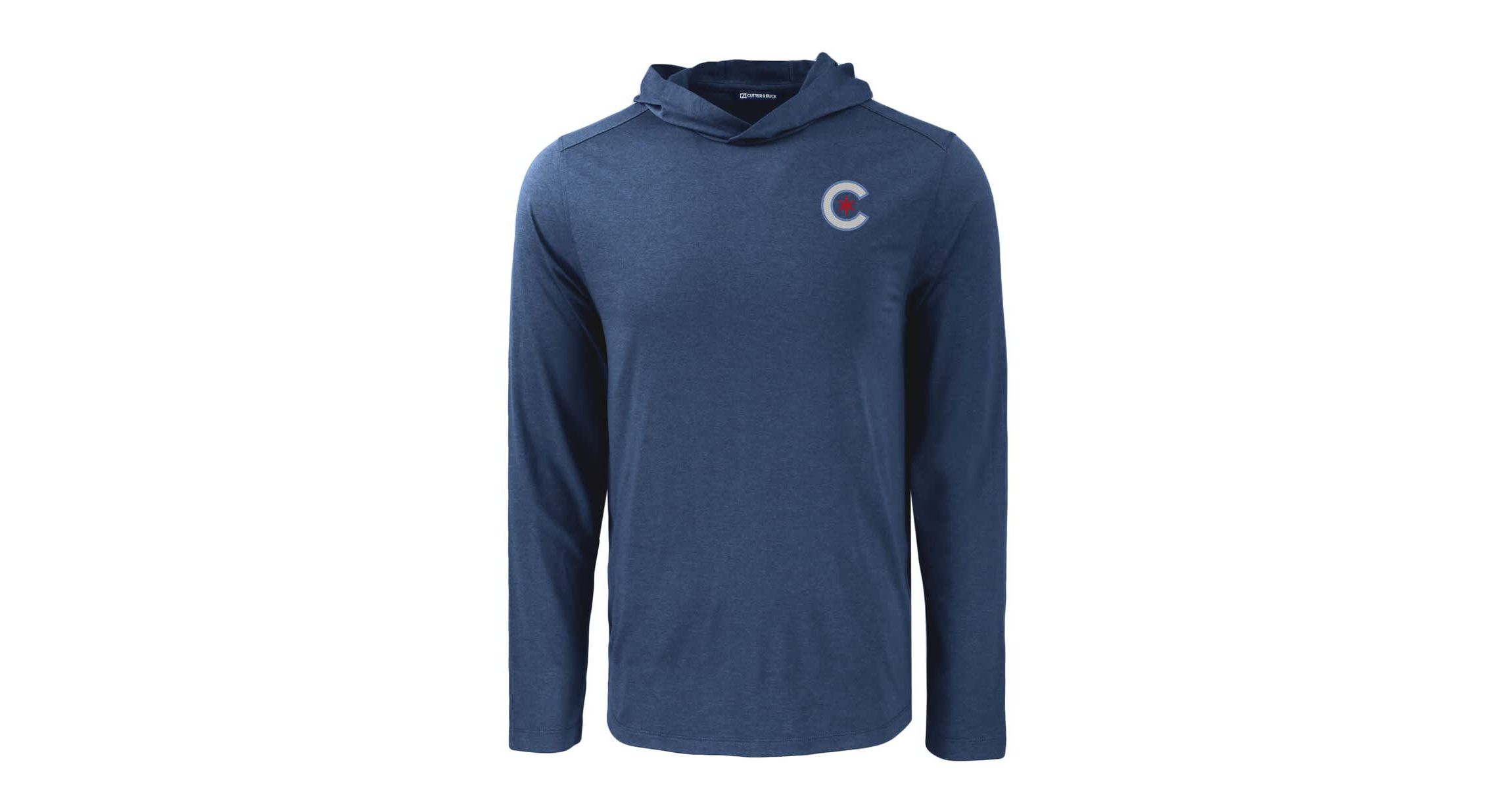 MLB Chicago Cubs Coastline Epic Comfort Recycled Eco Hoodie Long Sleeve T-Shirt