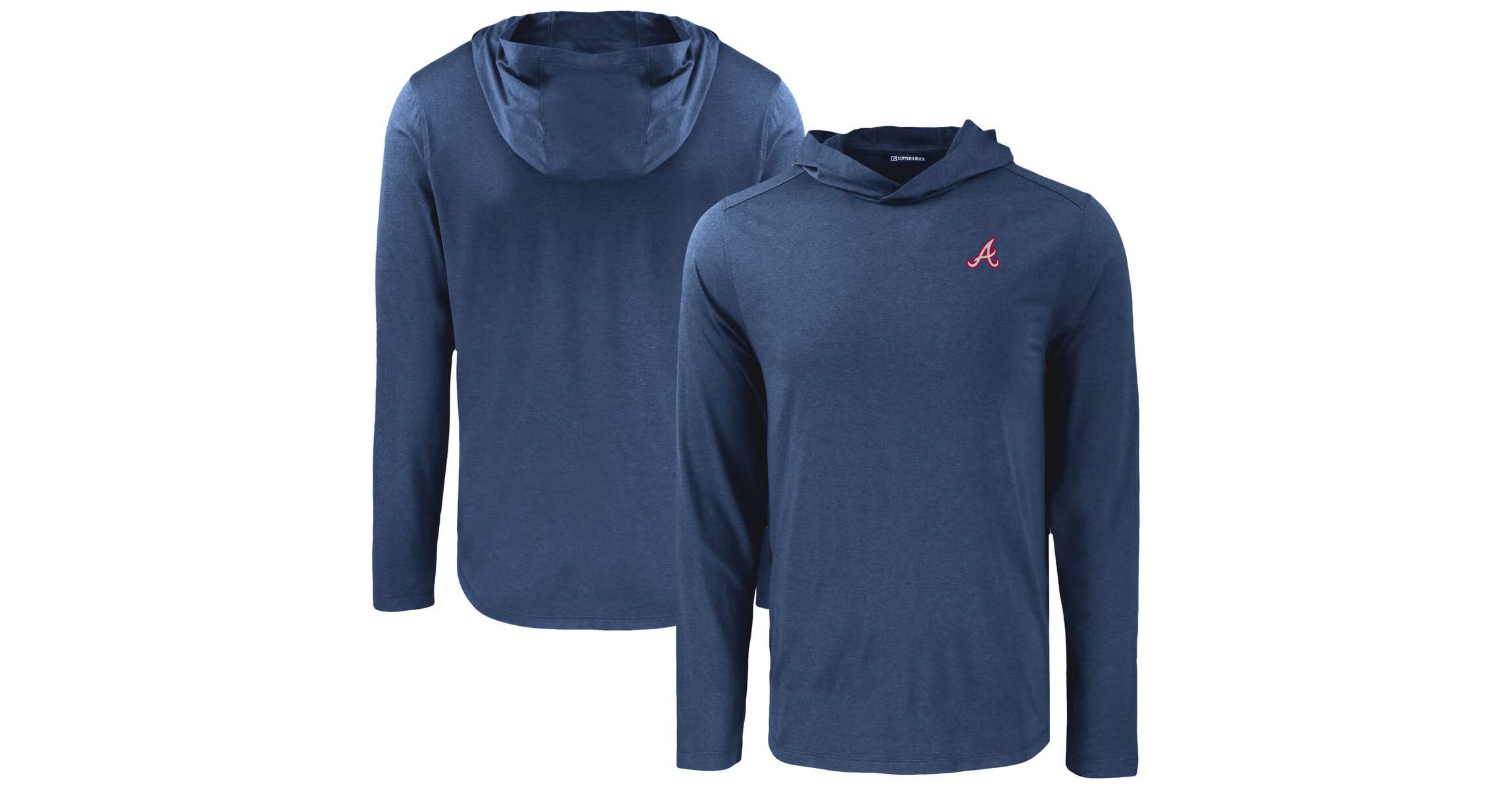 MLB Atlanta Braves Coastline Epic Comfort Recycled Eco Hoodie Long Sleeve T-Shirt