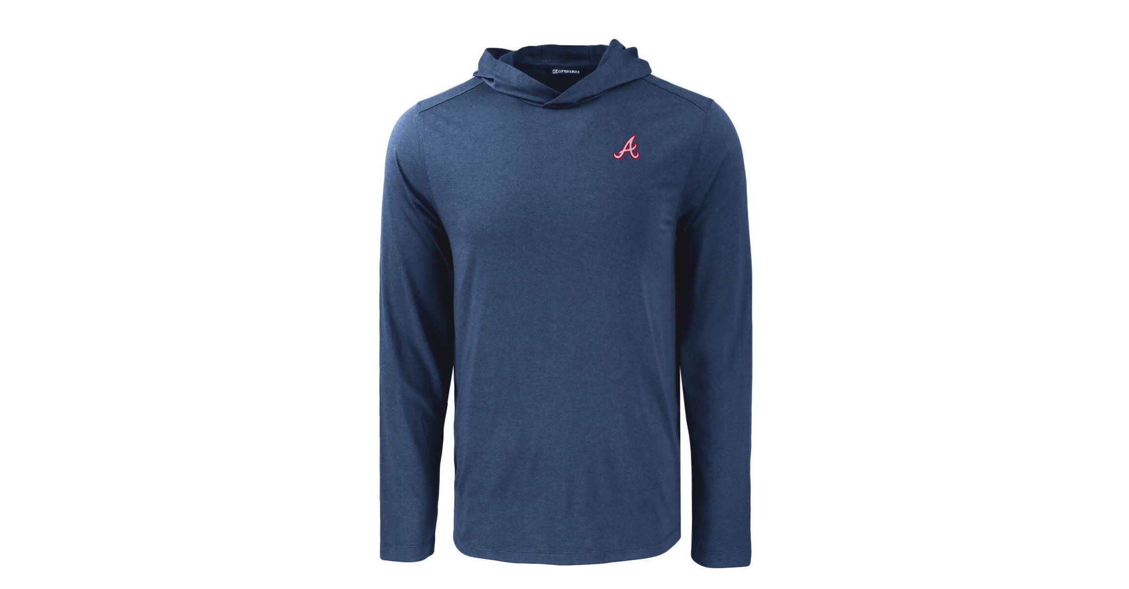 MLB Atlanta Braves Coastline Epic Comfort Recycled Eco Hoodie Long Sleeve T-Shirt