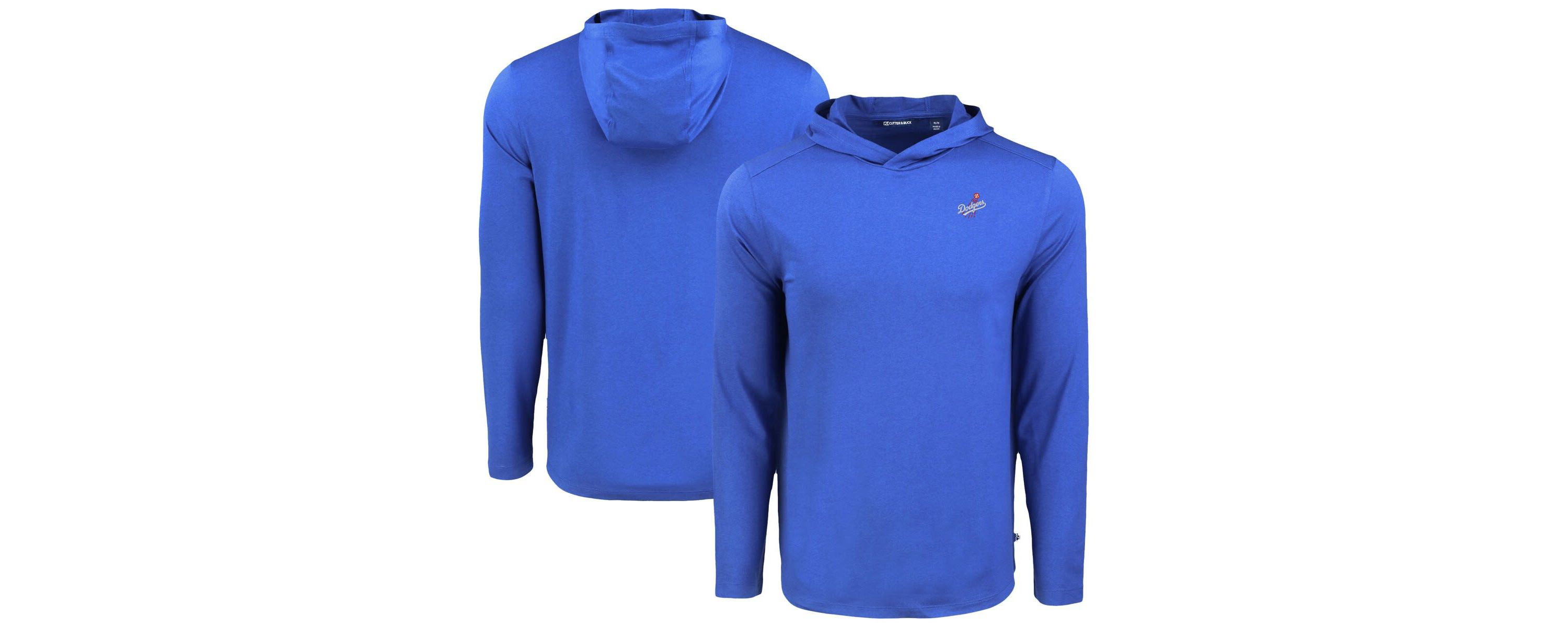 MLB Los Angeles Dodgers Coastline Epic Comfort Recycled Eco Hoodie Long Sleeve T-Shirt