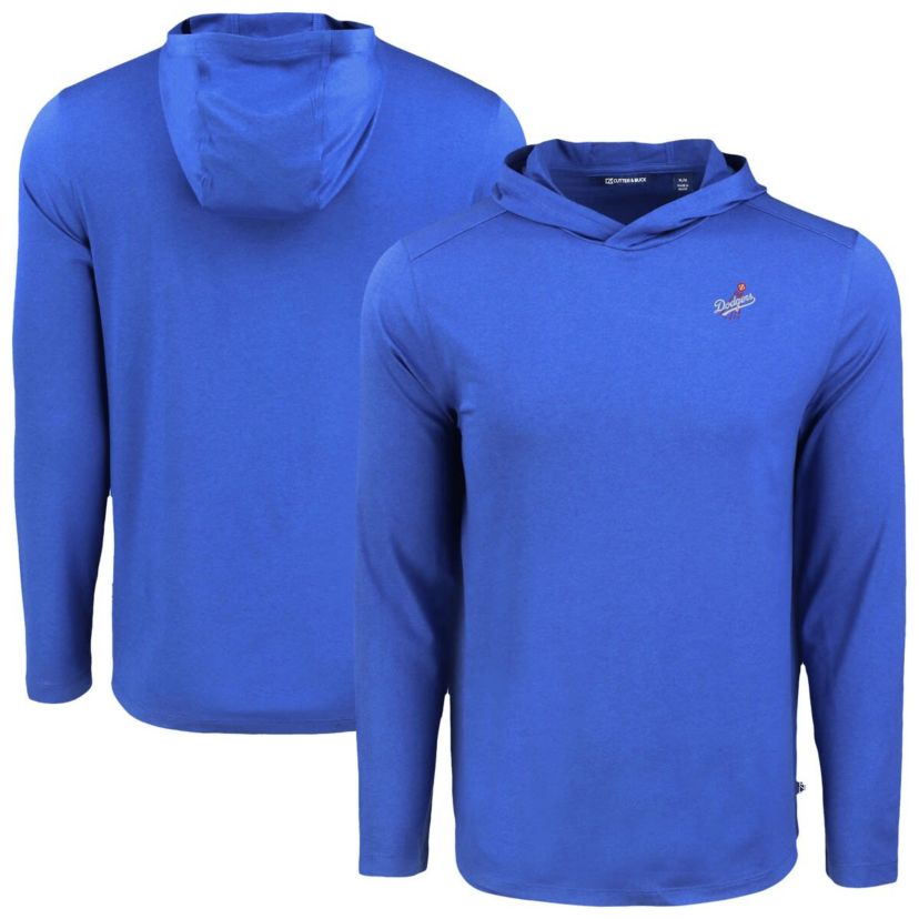 MLB Los Angeles Dodgers Coastline Epic Comfort Recycled Eco Hoodie Long Sleeve T-Shirt