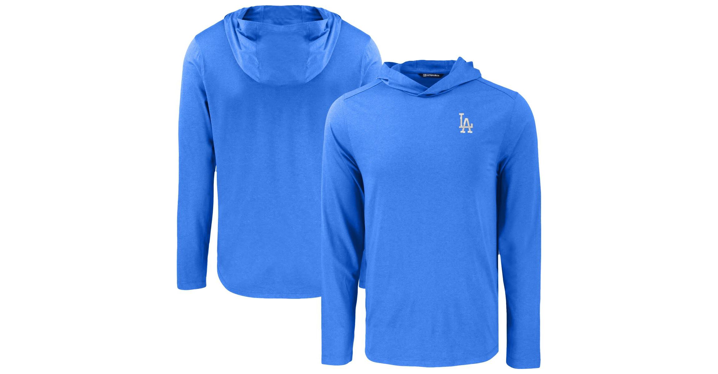 MLB Los Angeles Dodgers Coastline Epic Comfort Recycled Eco Hoodie Long Sleeve T-Shirt
