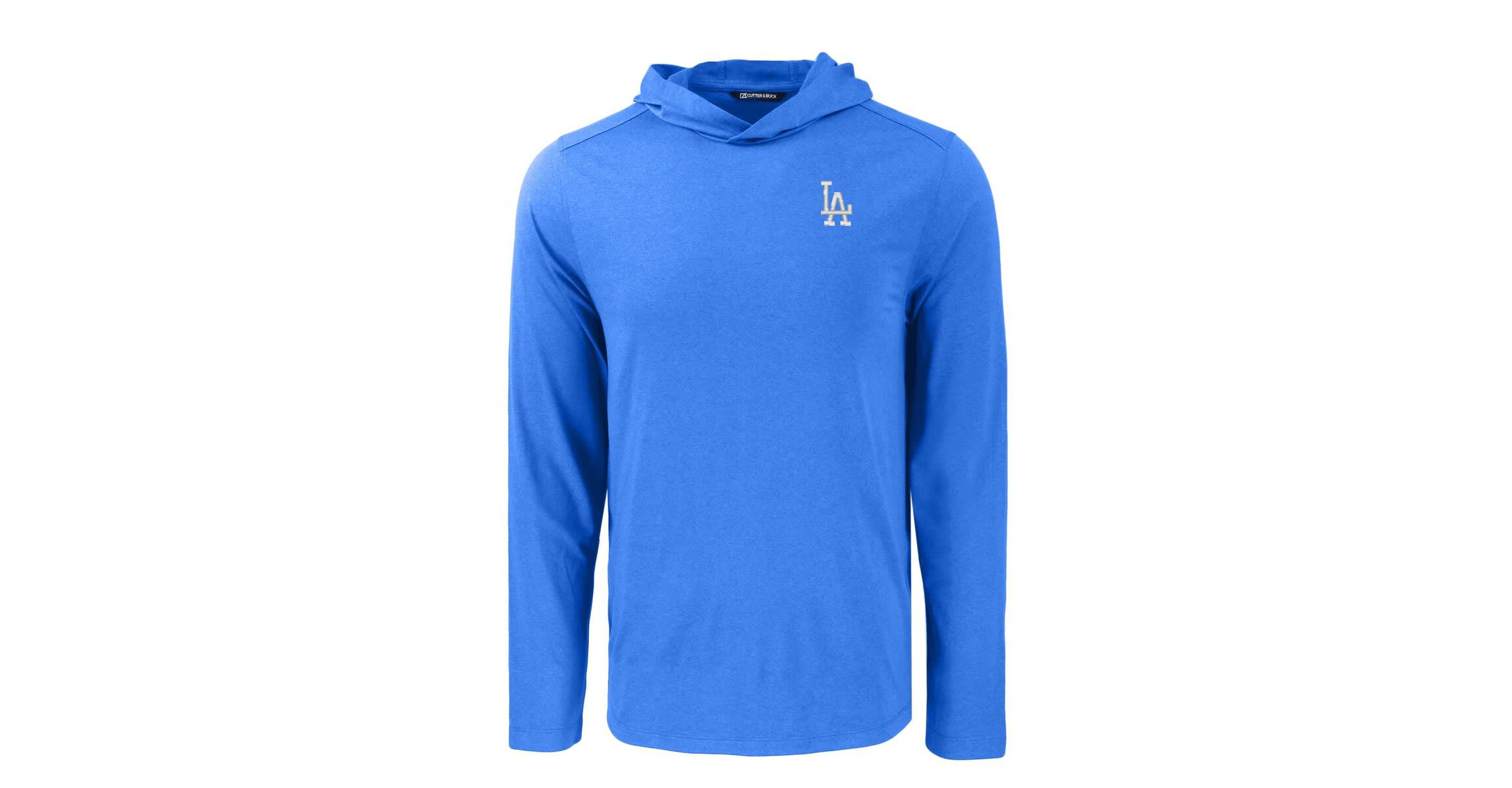 MLB Los Angeles Dodgers Coastline Epic Comfort Recycled Eco Hoodie Long Sleeve T-Shirt