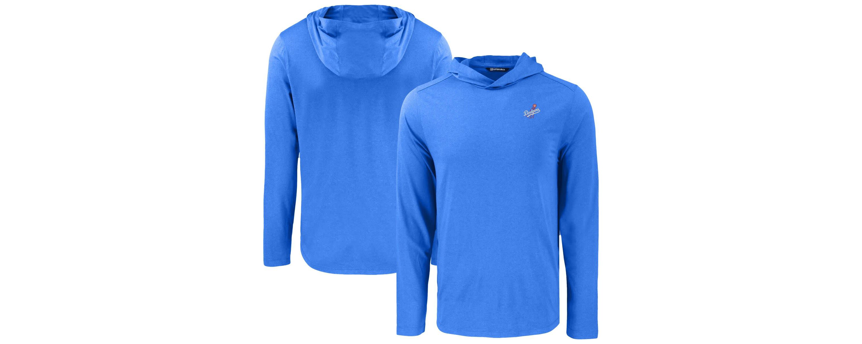 MLB Los Angeles Dodgers Coastline Epic Comfort Recycled Eco Hoodie Long Sleeve T-Shirt