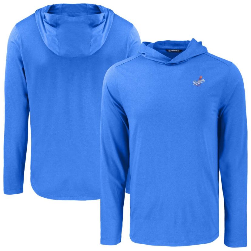MLB Los Angeles Dodgers Coastline Epic Comfort Recycled Eco Hoodie Long Sleeve T-Shirt