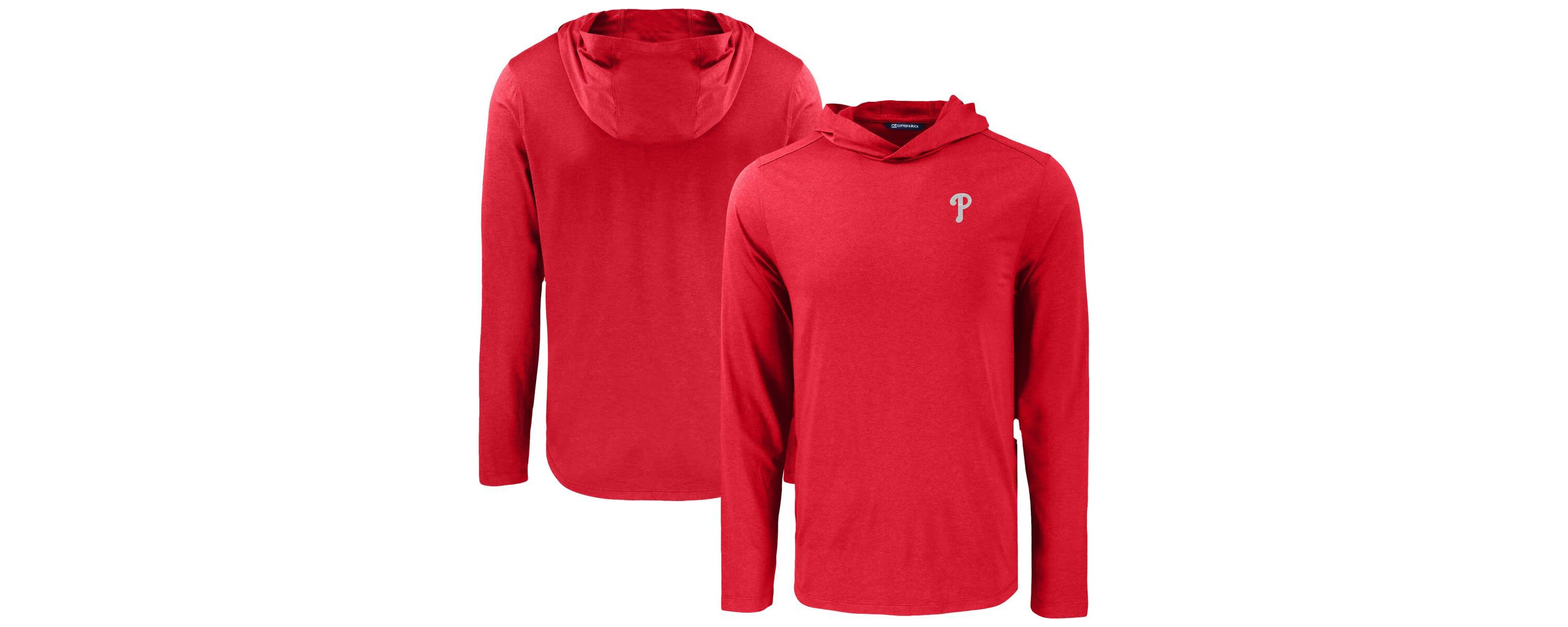 MLB Philadelphia Phillies Coastline Epic Comfort Recycled Eco Hoodie Long Sleeve T-Shirt