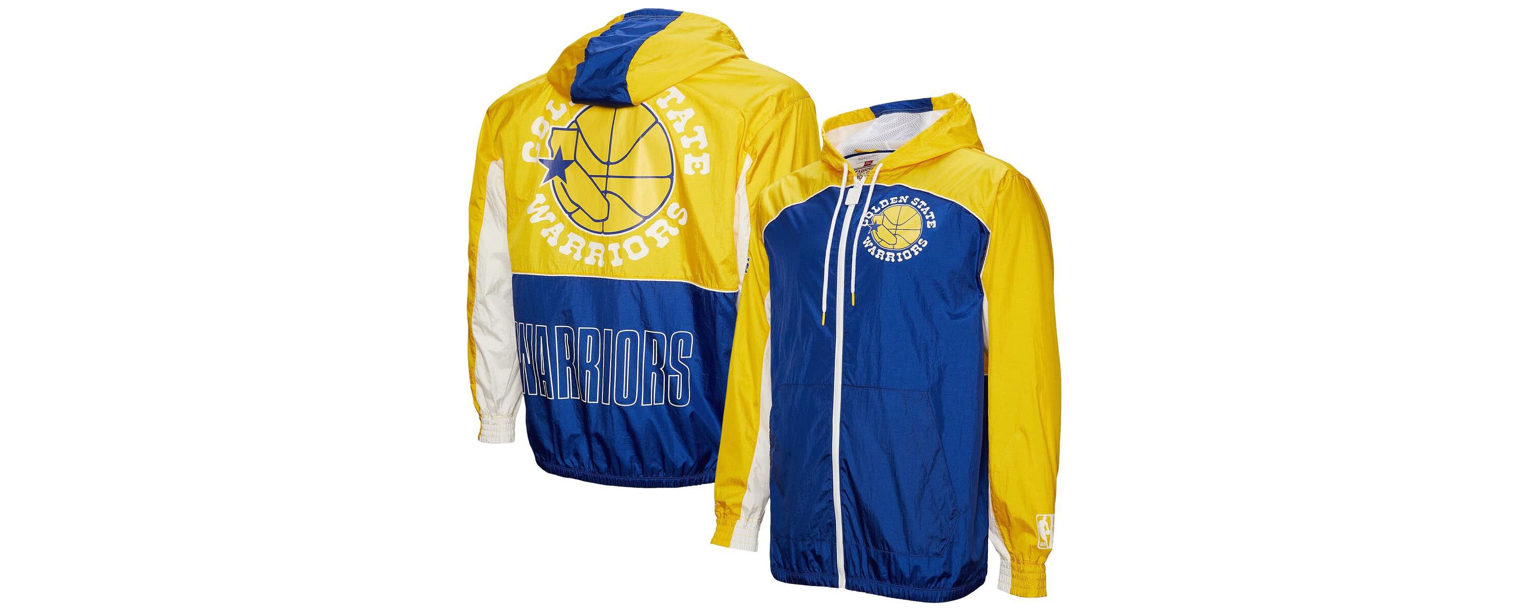 NBA Golden State Warriors Hardwood Classics Big Shot Premium Full-Zip Windbreaker Jacket