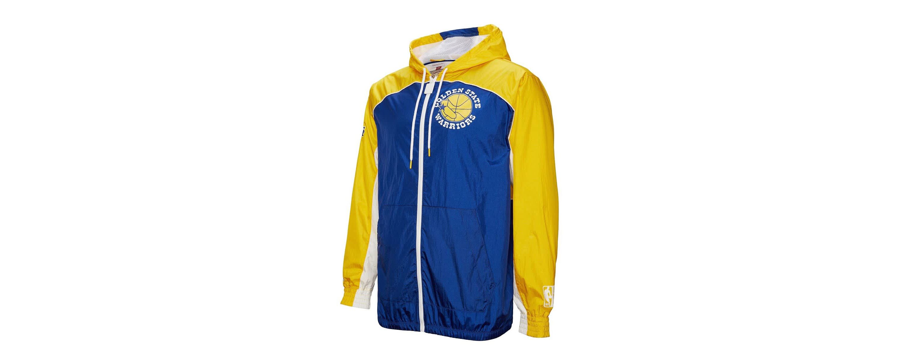 NBA Golden State Warriors Hardwood Classics Big Shot Premium Full-Zip Windbreaker Jacket