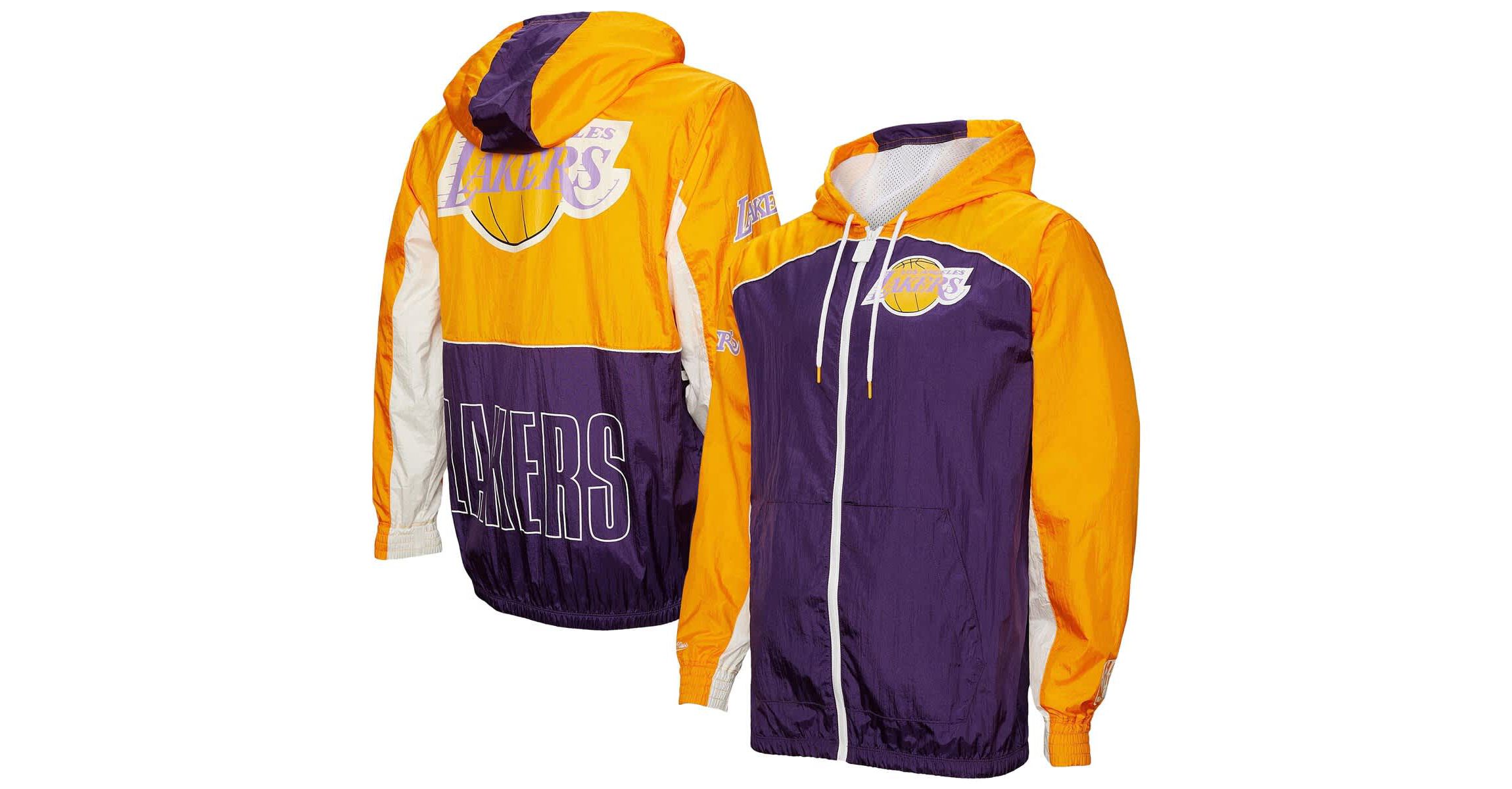 NBA Los Angeles Lakers Hardwood Classics Big Shot Premium Full-Zip Windbreaker Jacket