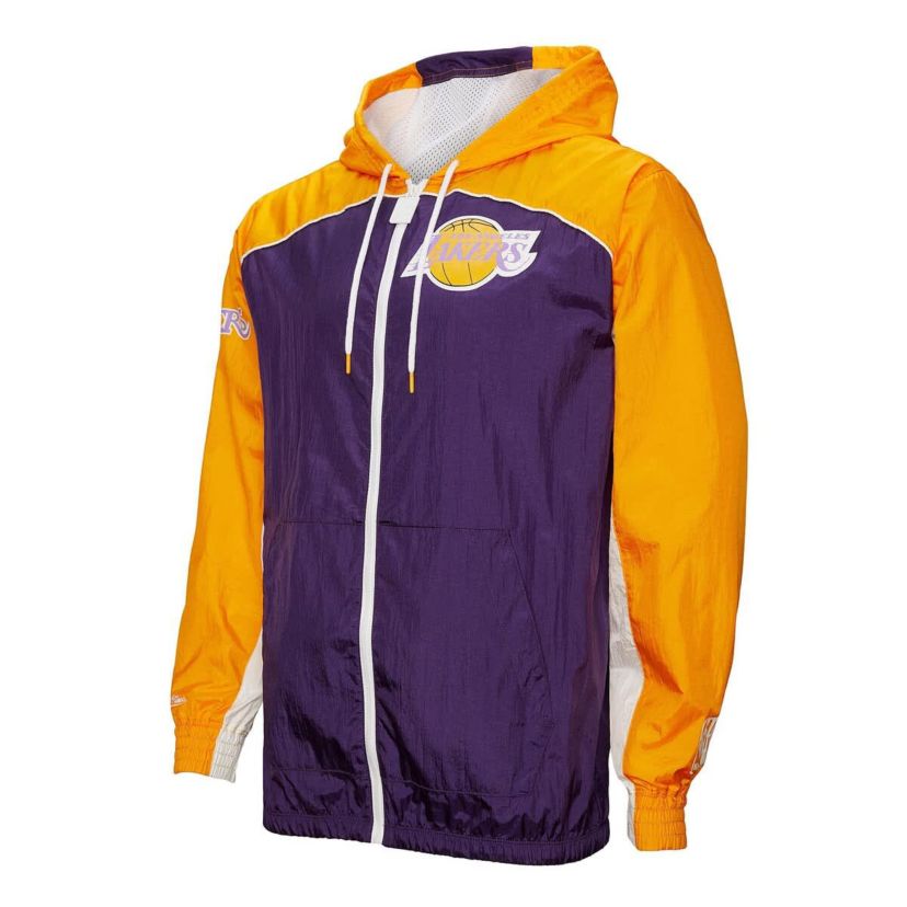 NBA Los Angeles Lakers Hardwood Classics Big Shot Premium Full-Zip Windbreaker Jacket
