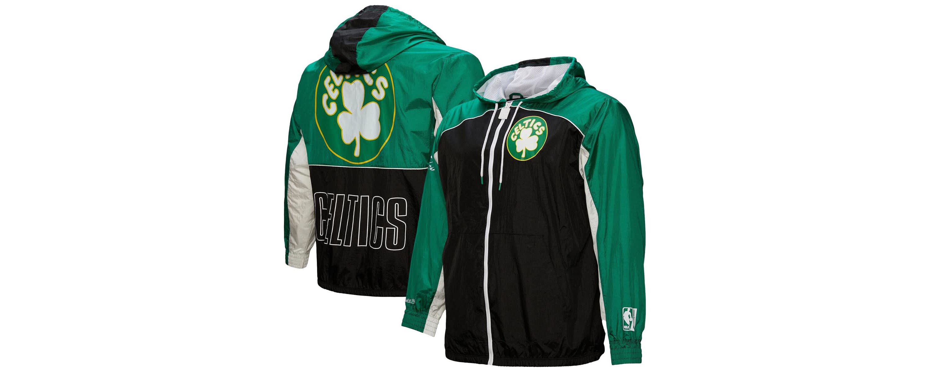 NBA Boston Celtics Hardwood Classics Big Shot Premium Full-Zip Windbreaker Jacket