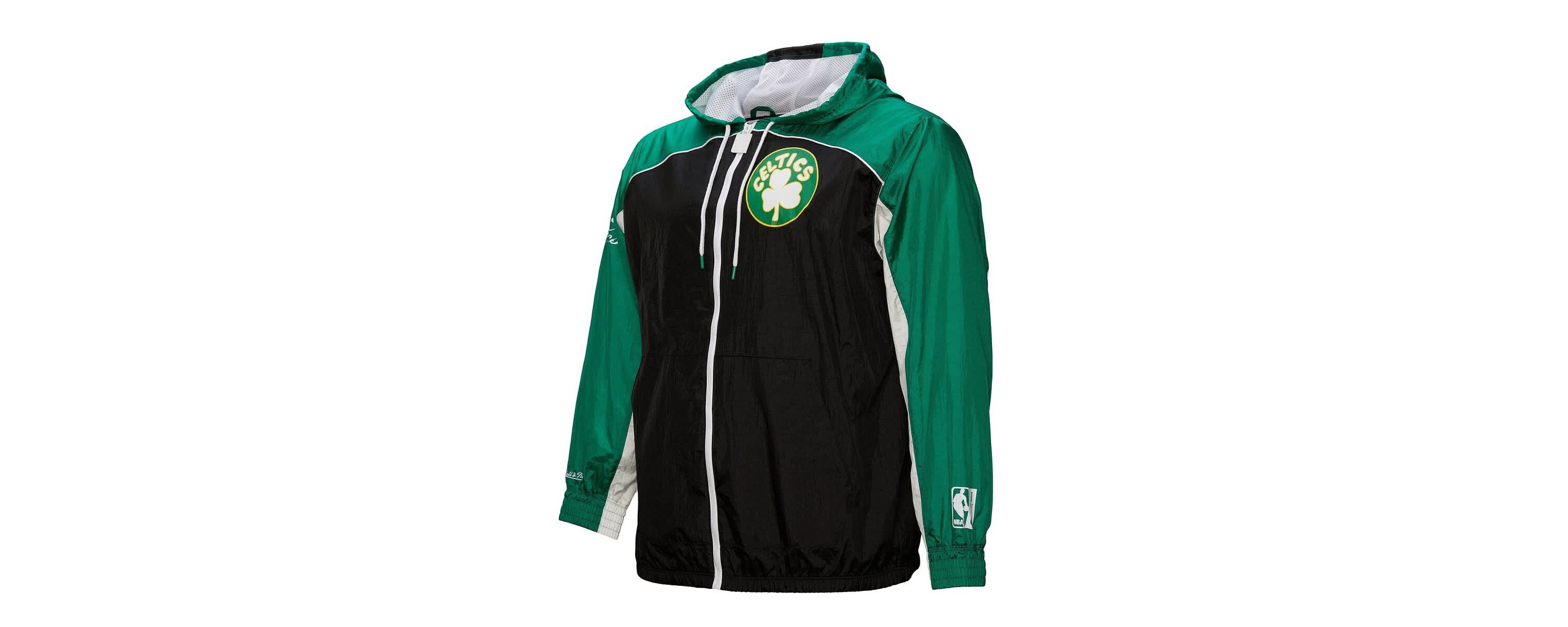 NBA Boston Celtics Hardwood Classics Big Shot Premium Full-Zip Windbreaker Jacket