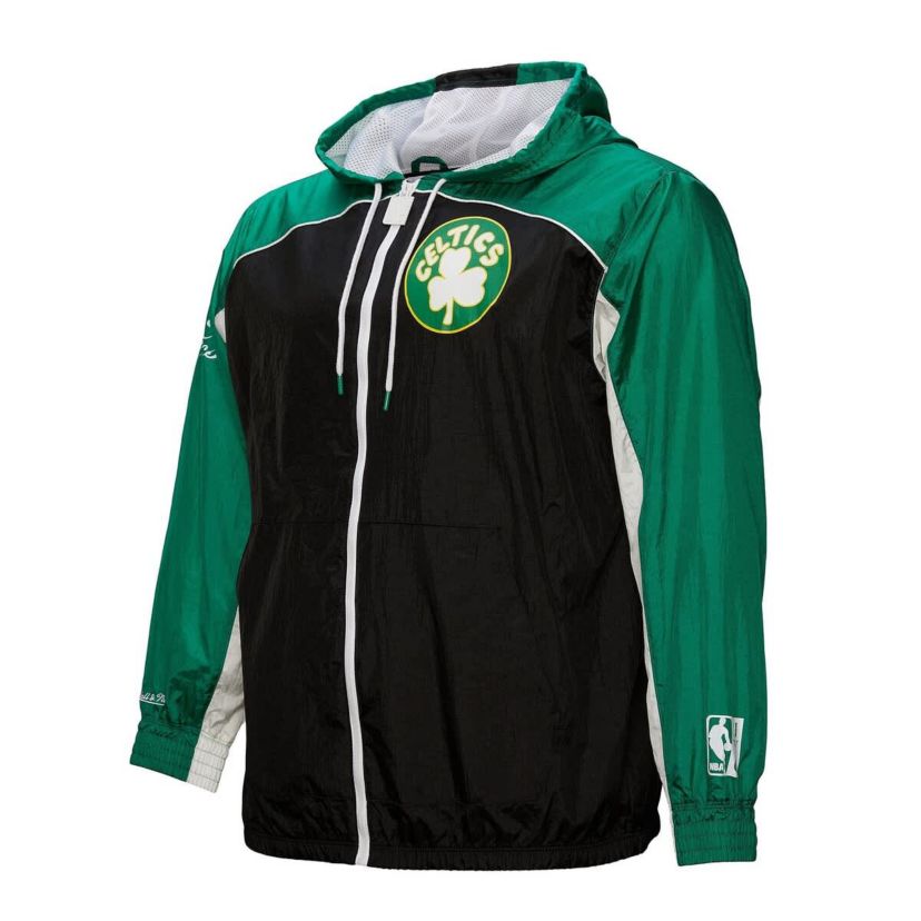 NBA Boston Celtics Hardwood Classics Big Shot Premium Full-Zip Windbreaker Jacket