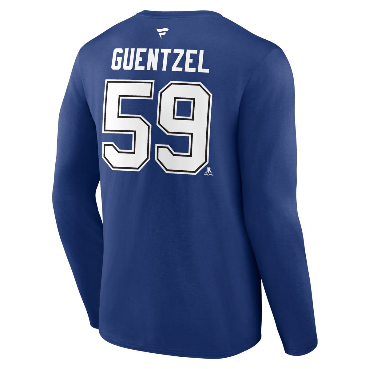 NHL Fanatics Jake Guentzel Tampa Bay Lightning Authentic Stack Name & Number Long Sleeve T-Shirt