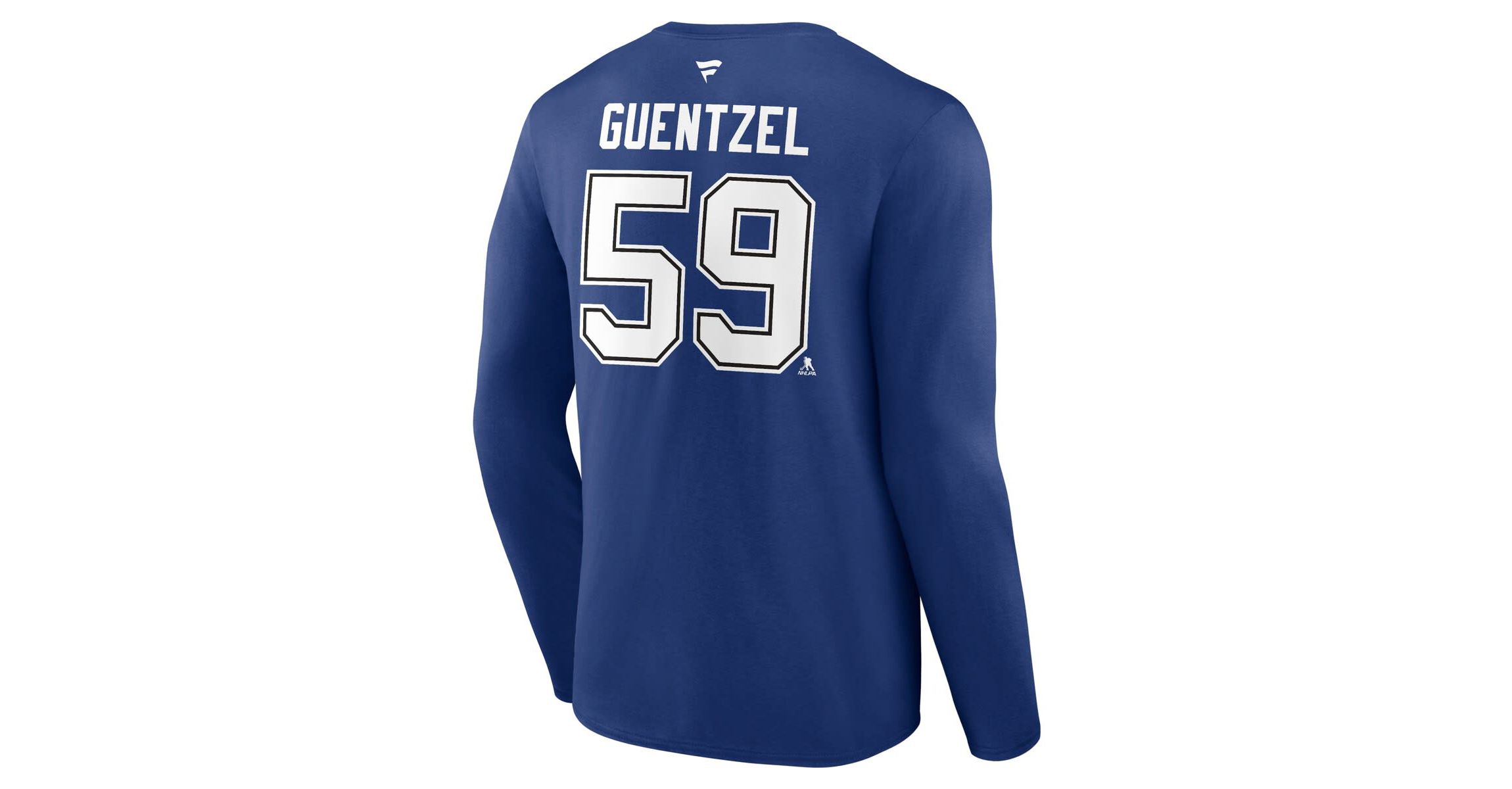NHL Fanatics Jake Guentzel Tampa Bay Lightning Authentic Stack Name & Number Long Sleeve T-Shirt