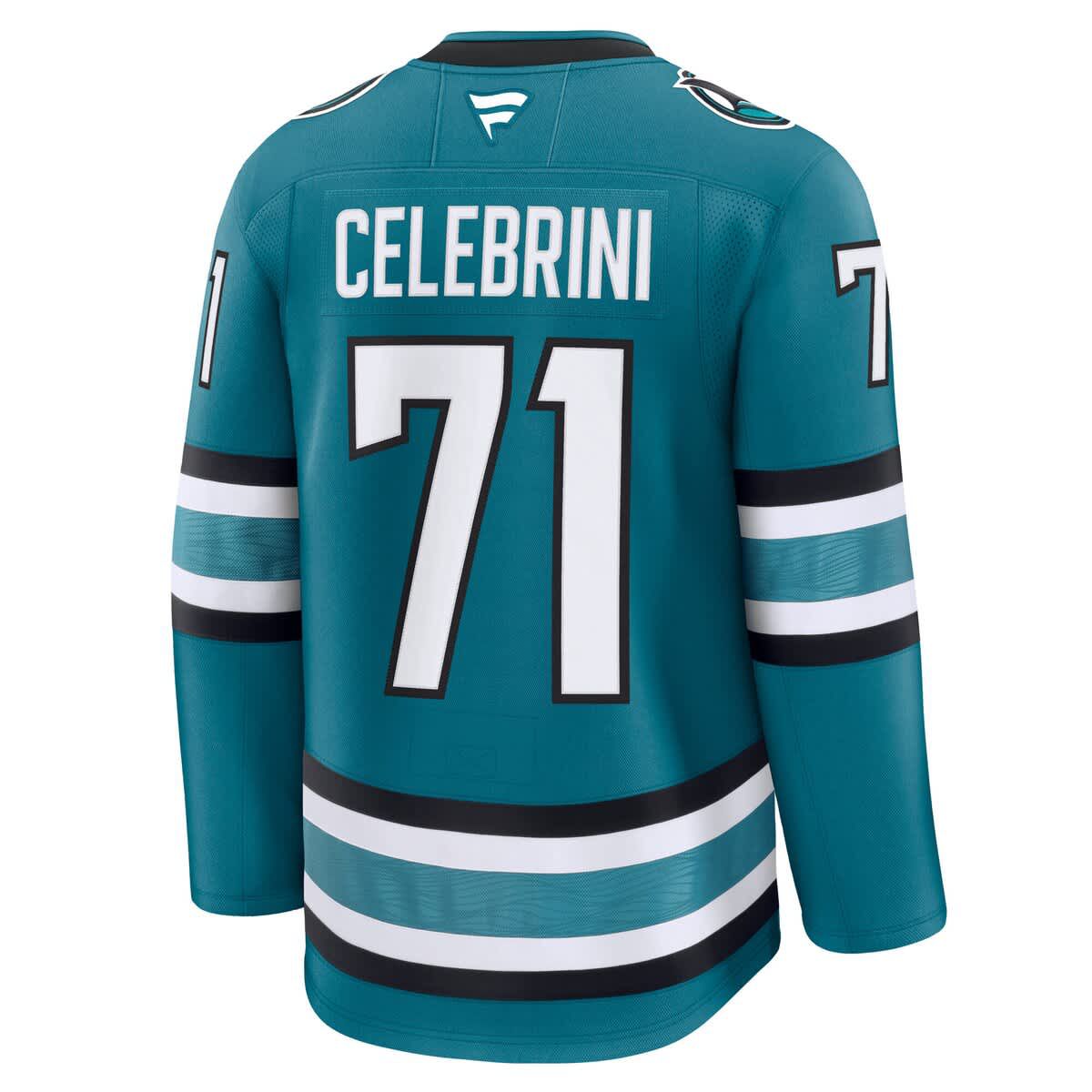 NHL Fanatics Macklin Celebrini San Jose Sharks Home Premium Jersey