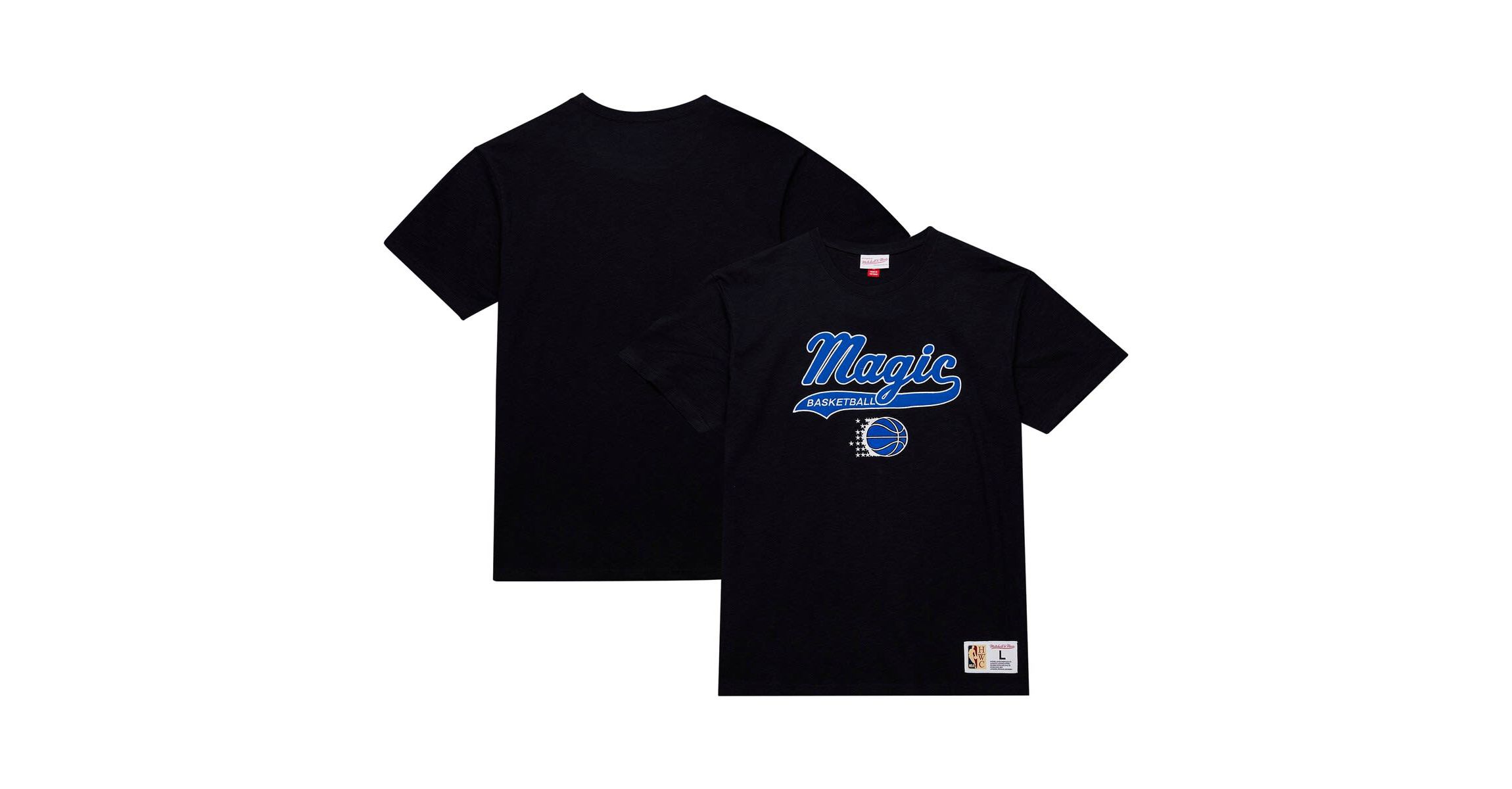 NBA Orlando Magic Hardwood Classics Felt Applique Slub T-Shirt