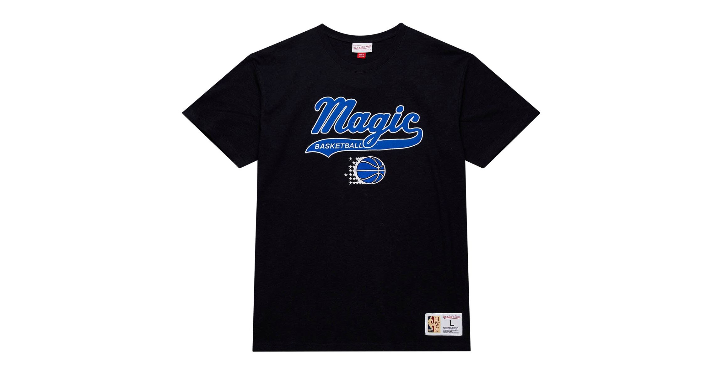 NBA Orlando Magic Hardwood Classics Felt Applique Slub T-Shirt