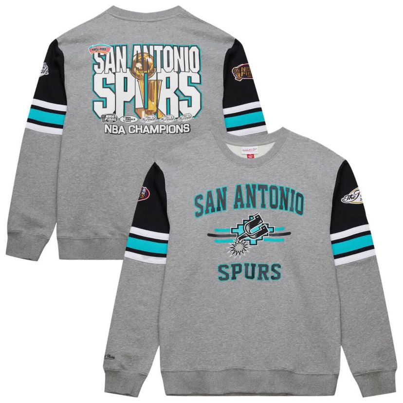 NBA San Antonio Spurs Hardwood Classics All Over 4.0 Pullover Sweatshirt